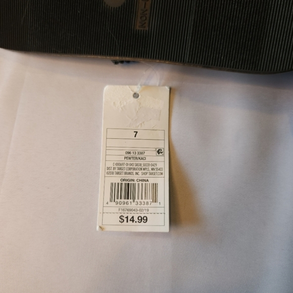 NWT Shade & Shore Crystal Embellished Sandals womens size 7 - Picture 8 of 9